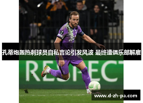 孔蒂炮轰热刺球员自私言论引发风波 最终遭俱乐部解雇 孔蒂炮轰热刺球员自私言论引发风波 最终遭俱乐部解雇
